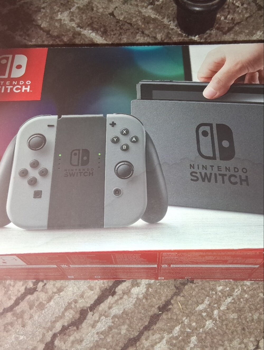 Nintendo Switch Console with Gray Joy-Con and Dock